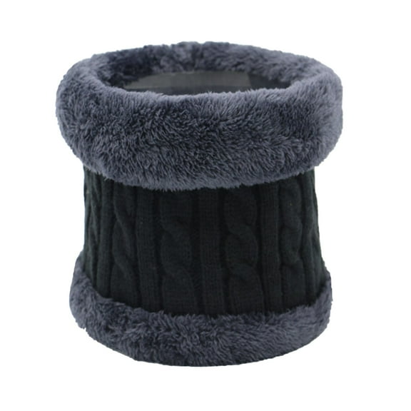 Prolriy Winter Scarf for Women Men Women Winter Warmer Scarf Warmer Neck Thick Knit Womens Scarf Black