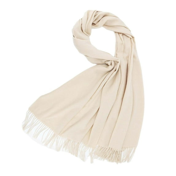 Prolriy Winter Scarf for Women Wraps&Wool Lightweight Wool Scarf for Women Soft Feel Pashmina Shawl Wrap Womens Scarf Beige