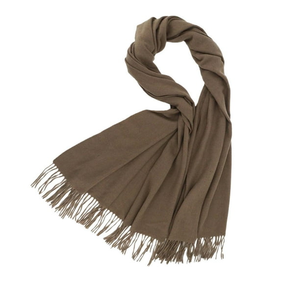 Prolriy Winter Scarf for Women Wraps&Wool Lightweight Wool Scarf for Women Soft Feel Pashmina Shawl Wrap Womens Scarf Coffee