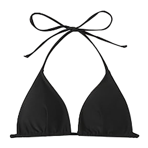 Prolriy Women's Padded Halter Bikini Top Swimwear, Size M