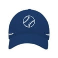 thumbnail image 1 of Prolriy Womens Baseball Caps, Washed Baseball Pattern with Printed Baseball Caps on Both Sides Hats for Men Blue, 1 of 5