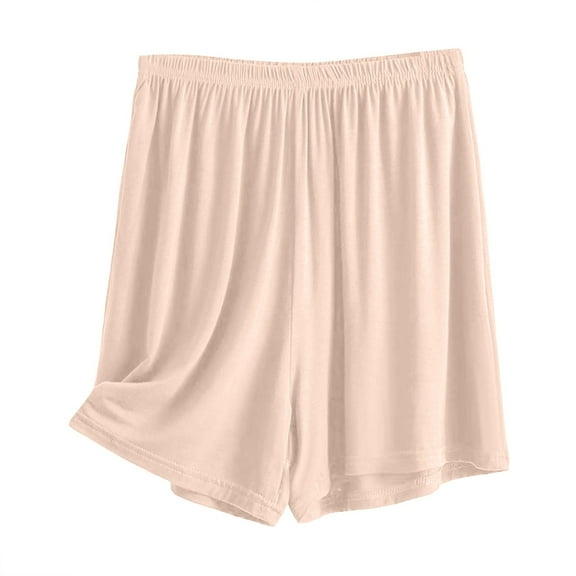 Prolriy Womens Boxer Shorts Bit Cotton Loose Oversized Shorts Summer New Fashionable Casual Pants Thin Breathable Simple Home Three Part Pants Women's Shorts Gold XL