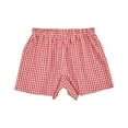thumbnail image 1 of Prolriy Womens Shorts Casual Women's Trendy Gingham & Checkered Shorts – Pure Cotton Breathable and Stylish Sleepwear for Teens & Adults Summer Shorts for Women Red M, 1 of 9