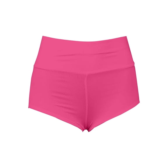 Prolriy Womens Summer Shorts, Punk Elastic Hollow Waist Casual Three Quarter Shorts Womens Shorts Hot Pink S