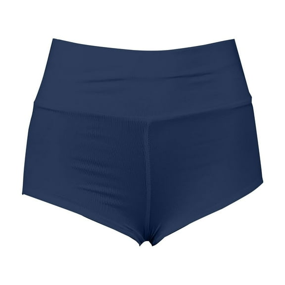 Prolriy Womens Summer Shorts, Punk Elastic Hollow Waist Casual Three Quarter Shorts Womens Shorts Navy XS