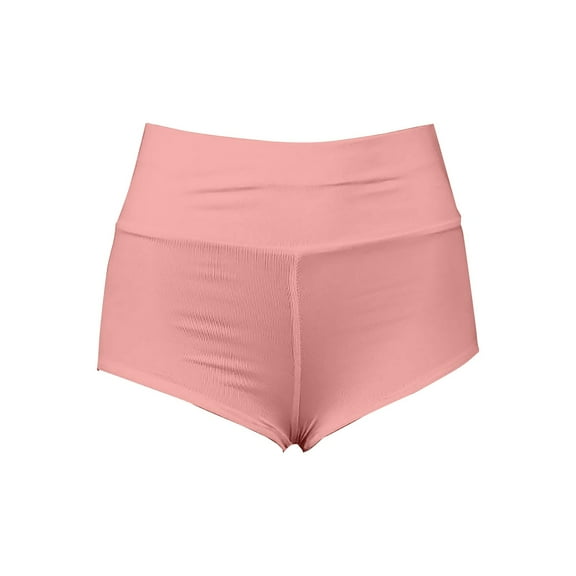 Prolriy Womens Summer Shorts, Punk Elastic Hollow Waist Casual Three Quarter Shorts Womens Shorts Pink XXXL