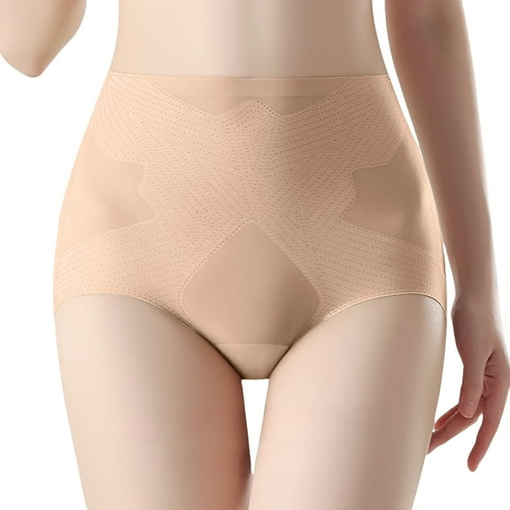 Prolriy Womens Underwear Panties for Women, Women's Underwear High Waist Ice Breathable Briefs Multipack Underwear for Women Khaki L