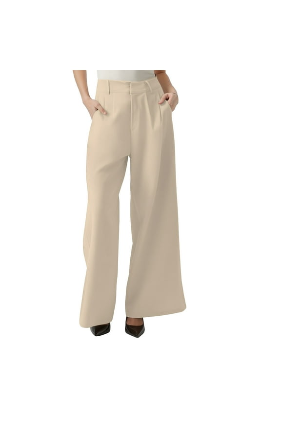Work Pants Women Wide Leg Pants Woman Tailored Pants Casual High Waist Suit Pants Business Casual Pants for Women A S
