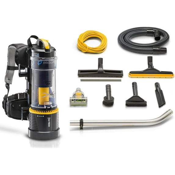 Prolux 2.0 Commercial Bagless Upright Backpack Vacuum with Deluxe 1-1/2 inch Tool Kit