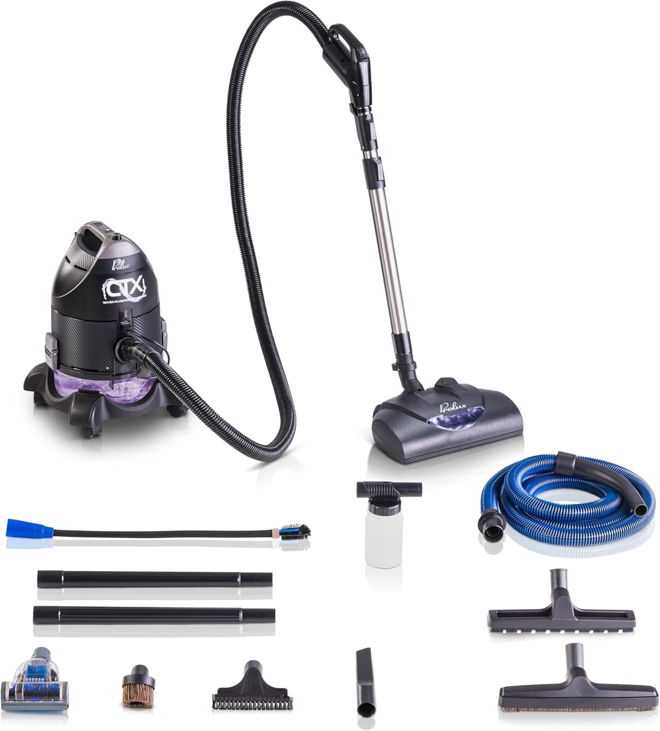 Prolux CTX Canister Vacuum Cleaner with Water Filtration and Complete Home Tool Kit
