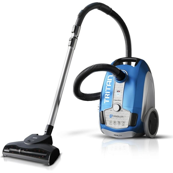 Prolux Tritan Canister Vacuum HEPA Sealed Hard Floor Vacuum With Powerful 12 Amp Motor
