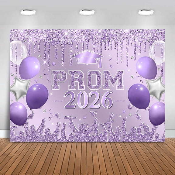Prom 2026 Graduations Backdrop Class of 2026 Congratulate Graduation Background Congrats Grad 2026 Party Decorations Banner Photo Booth Props