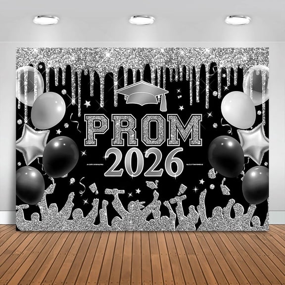 Prom 2026 Graduations Backdrop Class of 2026 Congratulate Graduation Background Congrats Grad 2026 Party Decorations Banner Photo Booth Props