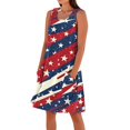 thumbnail image 1 of Prom Dress, American Flag Casual Tank Sundress With Pockets 4Th Of July Boho Beach Tshirt Dresses White Party Shirts For Men Big And Tall Formal Dresses Women Cocktail Dresses (XL, Deep Red) ZMTing, 1 of 5