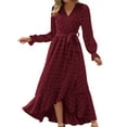 thumbnail image 1 of Prom Dress Prom Dress Women Fashion Boho Maxi Dress V-Neck Long Sleeve Flowy Slit Wedding Party Dresses for Summer Wedding Guest & Elegant Evening Gown, 1 of 4