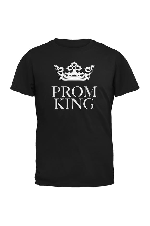 Prom King Black Adult T-Shirt - Medium