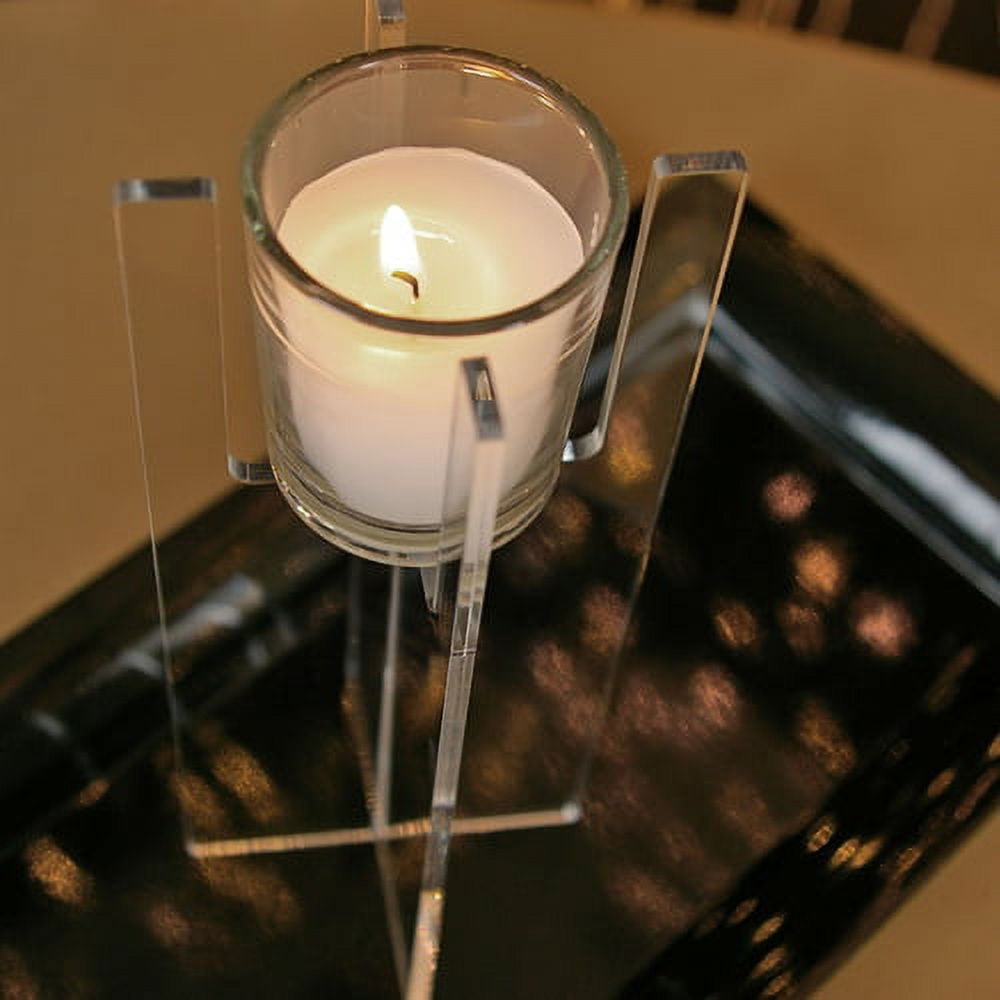 Prom Lights Small Clear Acrylic Votive Candle Holder Centerpiece Riser