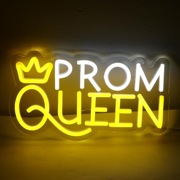 Prom  Neon Sign, Dimmable LED Prom  Crown Neon Light for Wall Decor, USB  Prom Party Decorations for Graduation, Birthday  for Girls, Prom  Backdrop Decor for Teen Bedrooms