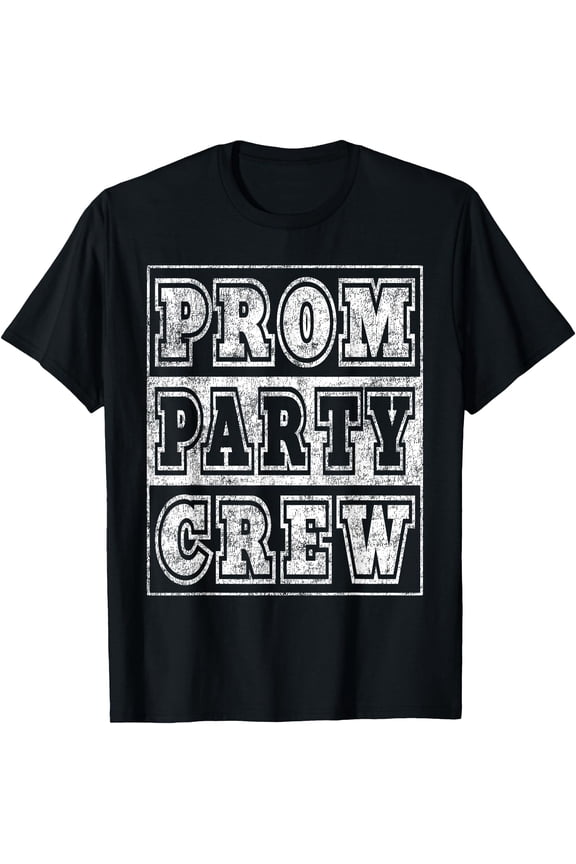Prom Party Crew Matching Group Outfit Retro Look T-Shirt, Vintage Birthday Gift