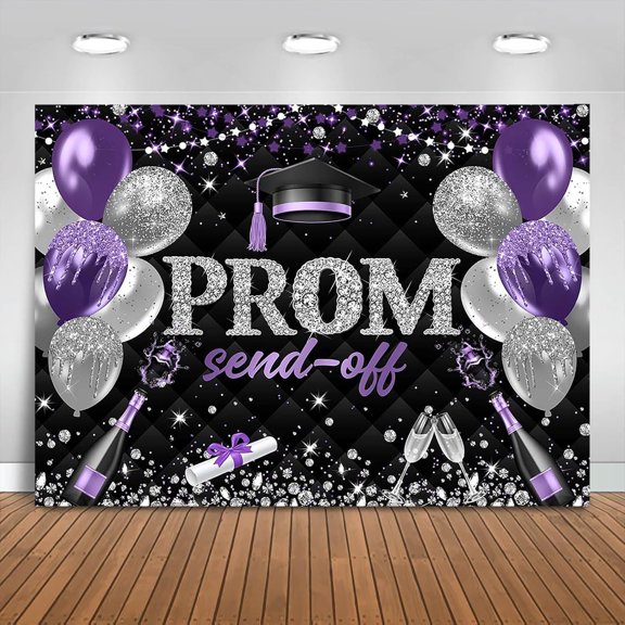 Prom Send Off 2026 Graduation Backdrop Class of 2026 Graduate Prom Background Congrats Grad Party Decorations Banner Photo Booth Props