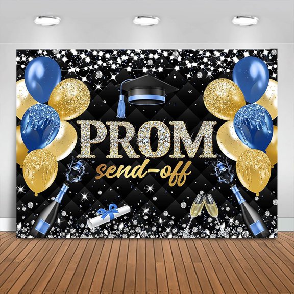 Prom Send Off 2026 Graduation Backdrop Class of 2026 Graduate Prom Background Congrats Grad Party Decorations Banner Photo Booth Props
