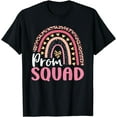 thumbnail image 1 of Prom Squad Prom Graduation Leopard Rainbow Party Matching T-Shirt, 1 of 4