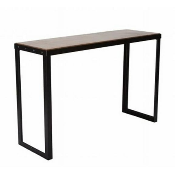 Proman Products Belvidere Industrial Chic Sofa Table - Black Brown