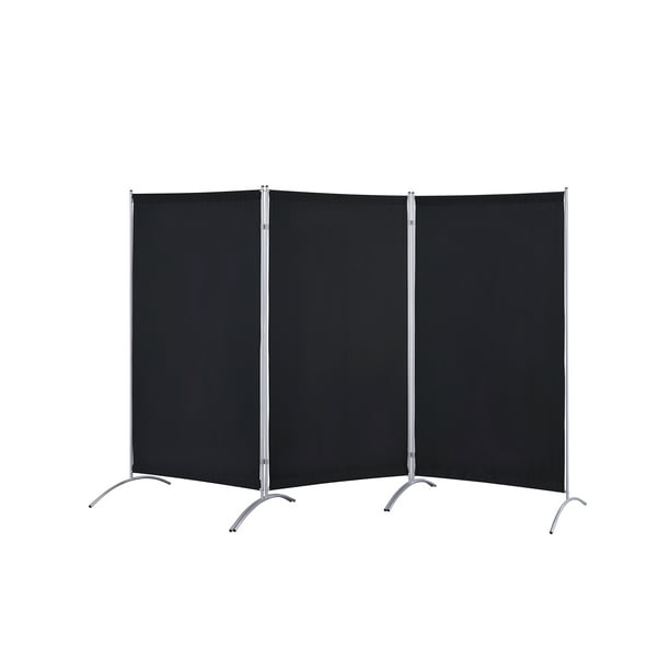 Proman Products Galaxy Indoor 3 Panel Room Divider, 71" Tall, Black