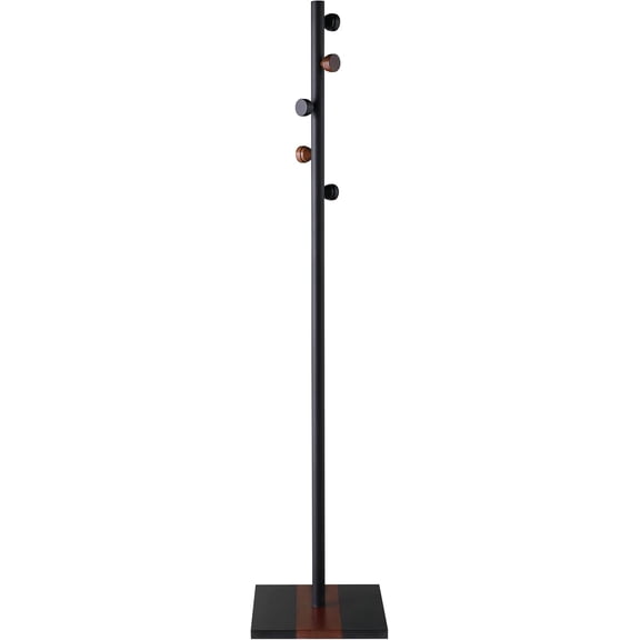 Proman Products Ichimi Indoor Coat Rack with 5 Hooks for Entryway, Bedroom, Hallway, Living Room, Office