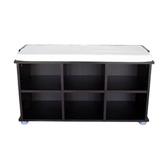 Proman Products Kendal Shoe Bench With Storage Compartments - Beige