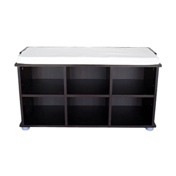 Proman Products Kendal Shoe Bench With Storage Compartments - Beige