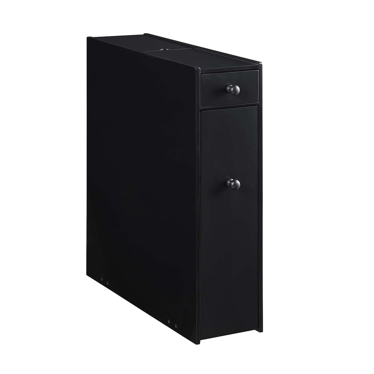Proman Products Modern Durable Freestanding Bathroom Floor Cabinet, Black