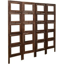 Proman Products Oscar II 4 Panel Landscape-Style Picture Frame Room Divider Partition