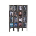 thumbnail image 1 of Proman Products Picture Folding Room Divider in Torched Brown, 1 of 8