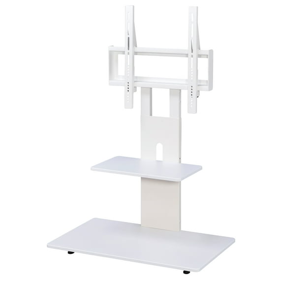 Proman Products The Panamera TV Stand - Adjustable Mount - White