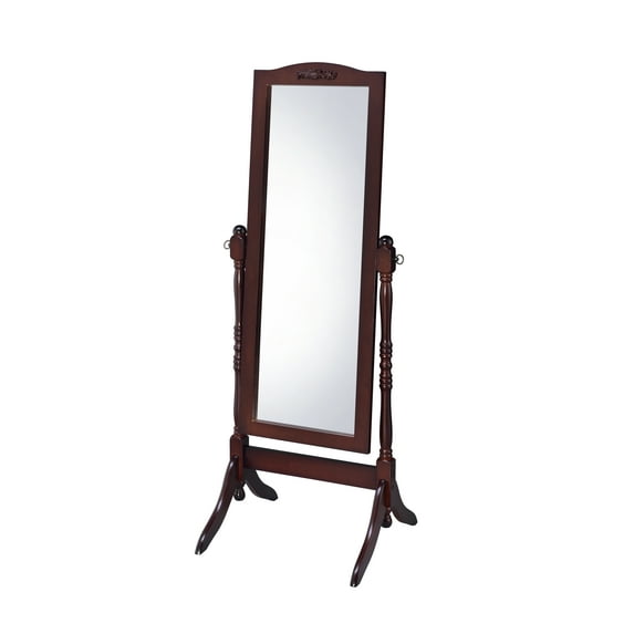 Proman Products Victoria Cheval Mirror in Walnut