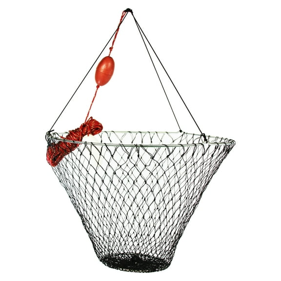 Promar Jumbo Deluxe Extra-Deep Hoop Fishing Net with Zinc Galvanized Steel Construction