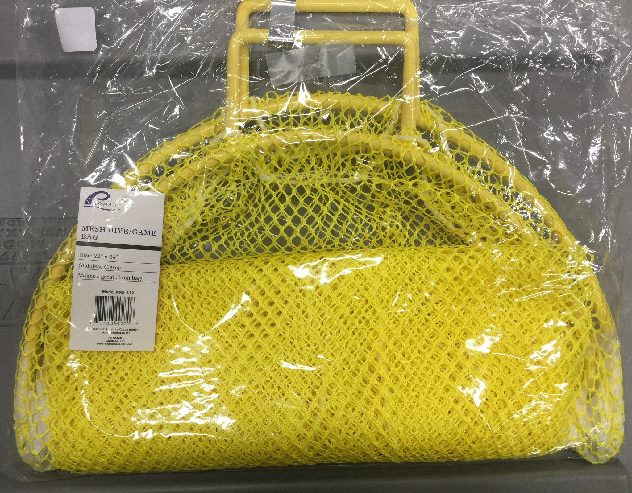 Promar Mesh Game Bag with Stainless Clamp and Ventilated Design