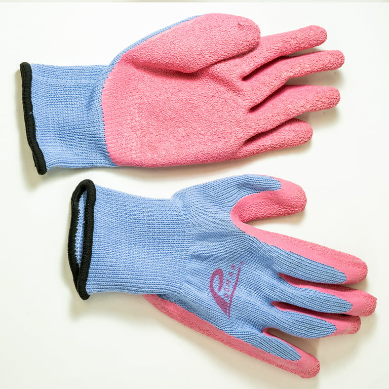 Promar Pink Latex Palm Grip Fishing Gloves- Medium