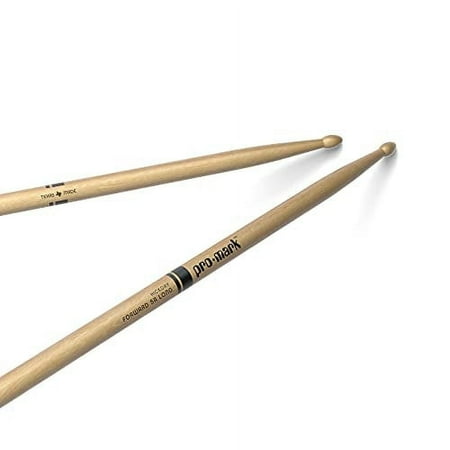 ProMark Classic Forward 5A Long Hickory Drumsticks, Oval Wood Tip, One Pair