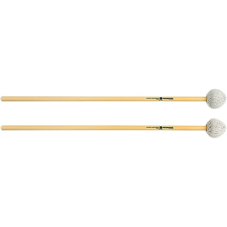 Promark Andrew Markworth Rattan Handle Vibraphone Mallets Medium Hard Grey Cord