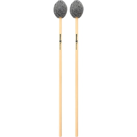 Promark Andrew Markworth Rattan Handle Marimba Mallets Soft Grey Yarn