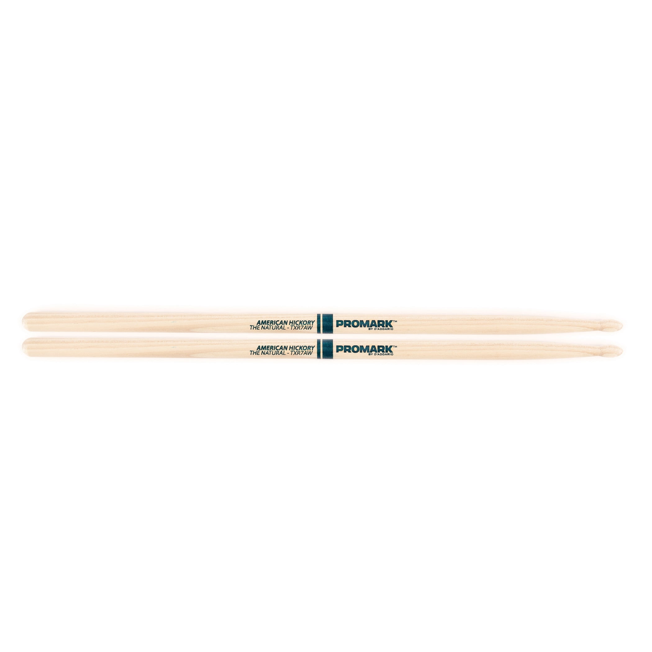 ProMark Classic Forward 7A Raw Hickory Drumsticks, Oval Wood Tip, One Pair One Pair Classic, Forward 7A - Raw, Wood Tip Raw, Wood Tip