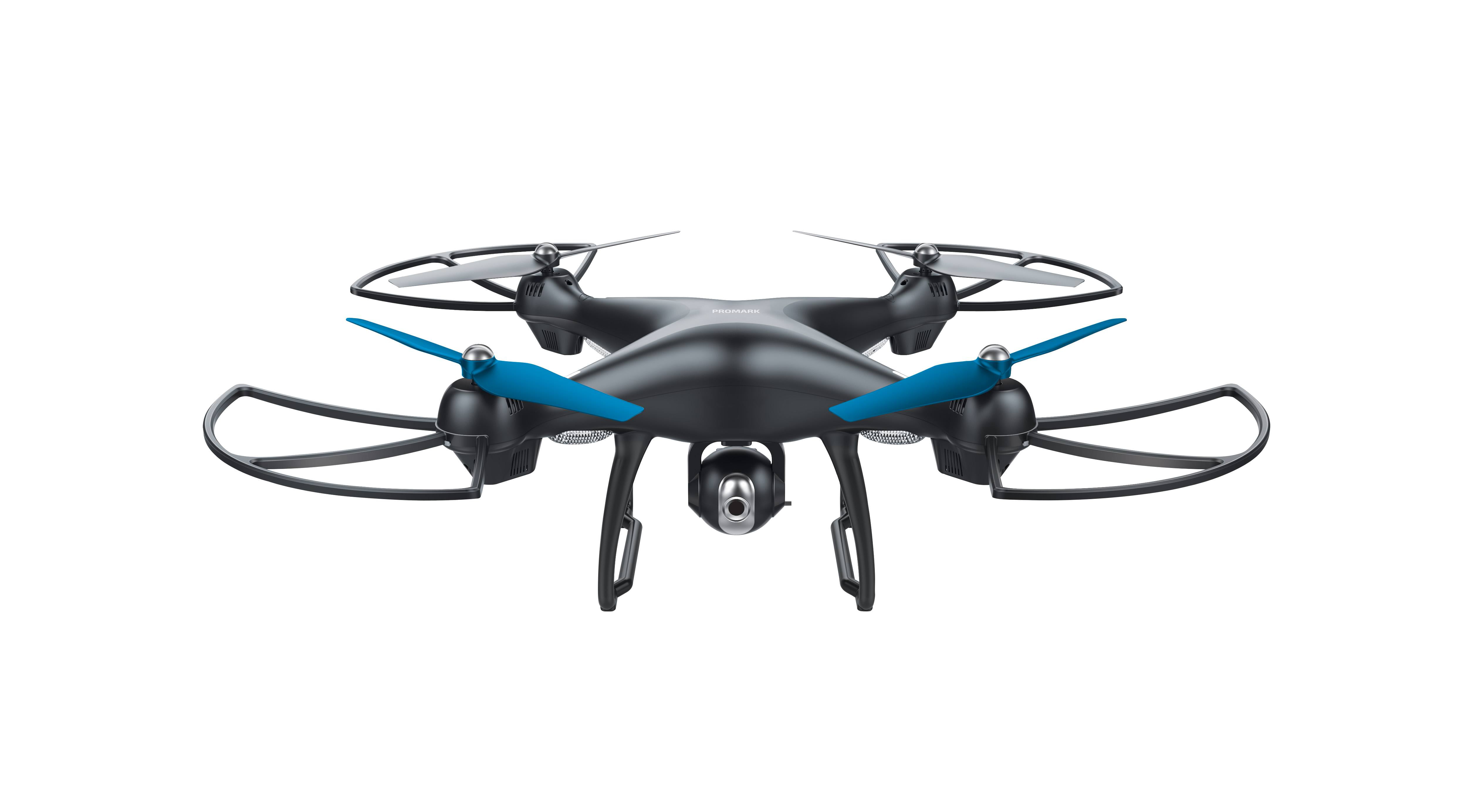 Ubestemt metodologi forhandler Promark P70 GPS Shadow Drone - Premier GPS-Enabled Drone with Follow Me  Technology - 6-Axis Gyroscope for Panoramic Shots - Lithium Batteries  Included - 720p WiFi Camera - Includes VR Goggles - Walmart.com
