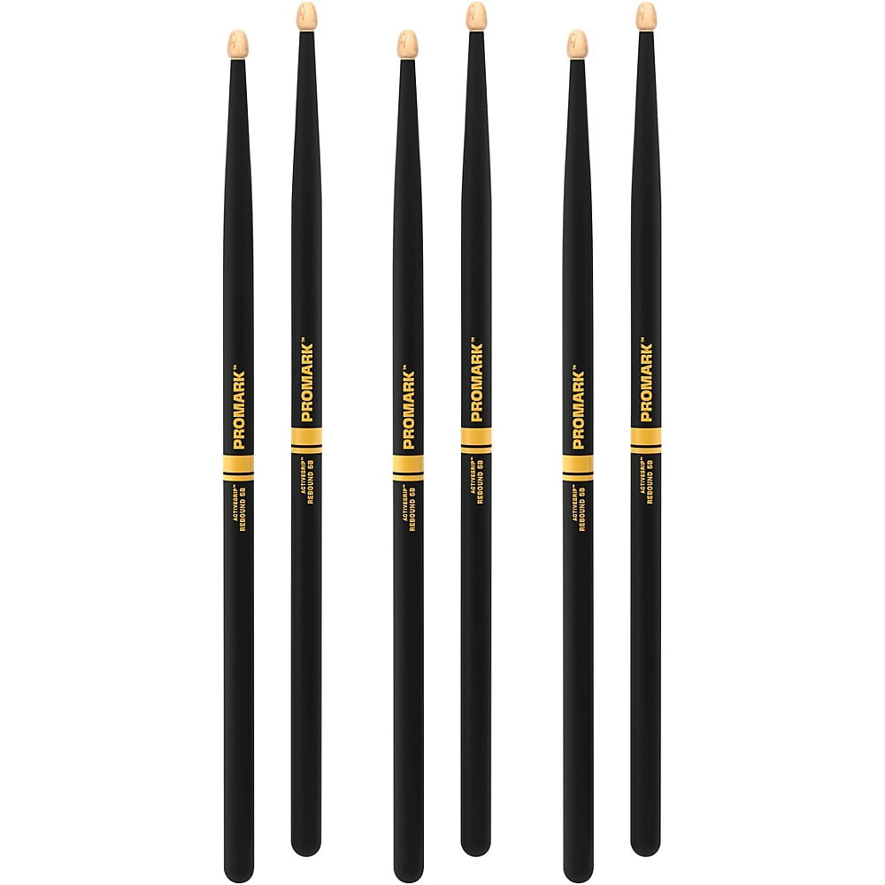Promark Rebound ActiveGrip 3-Pack 5B Wood
