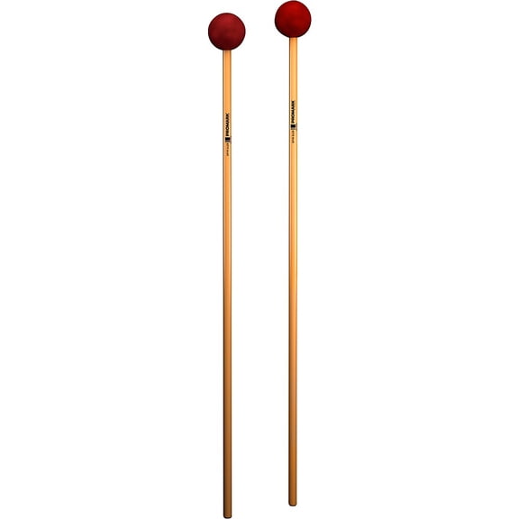 Promark SPYR Unwrapped Marimba Mallets Medium Red Rubber