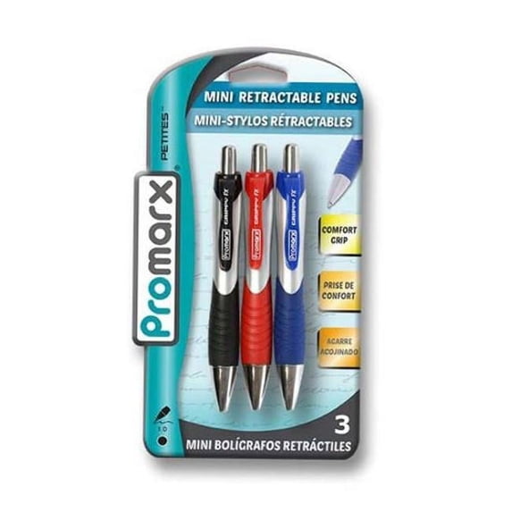 Promarx 2324241 Mini Retractable Pens - 3 Count - Case of 48