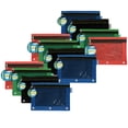 thumbnail image 1 of Promarx 3 Ring Pencil Pouch With Mesh Window, 10" x 7.5", Assorted Colors, Pack of 12, 1 of 6