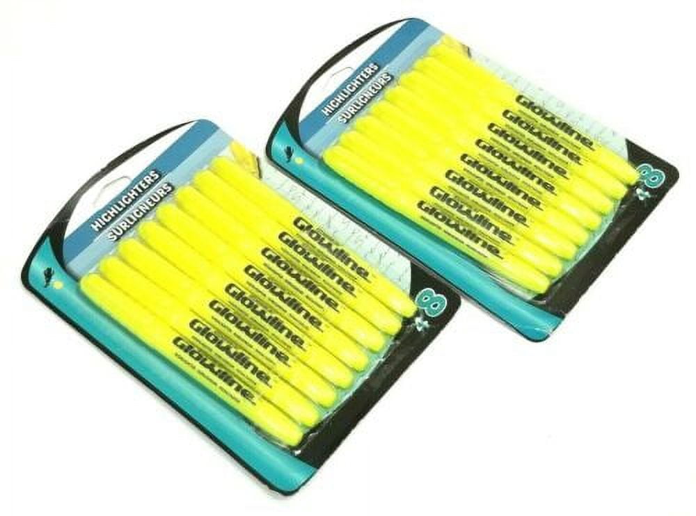 Promarx Glowline Yellow Highlighters 8Ct Pkg Bright Back to School 2