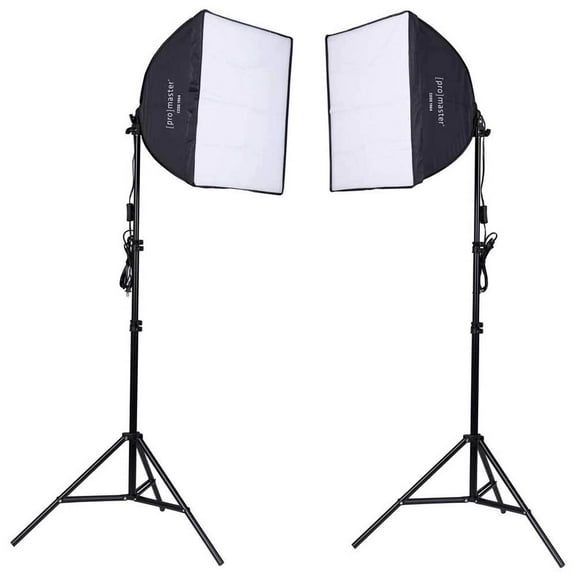 Promaster 2 Light AC Softbox Kit - 20" x 20"